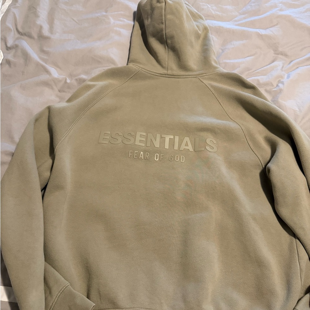 Fear of God Essentials Hoodie in Beige - Picture 1 of 8